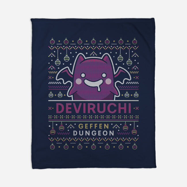 Deviruchi Ugly Sweater-None-Fleece-Blanket-LAGELANTEE