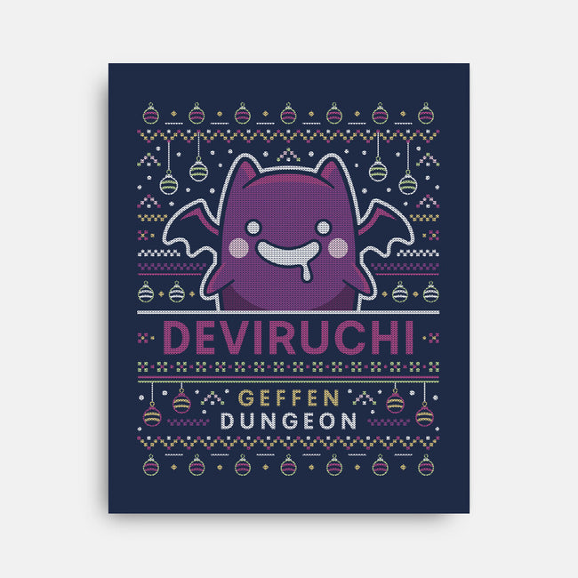 Deviruchi Ugly Sweater-None-Stretched-Canvas-LAGELANTEE