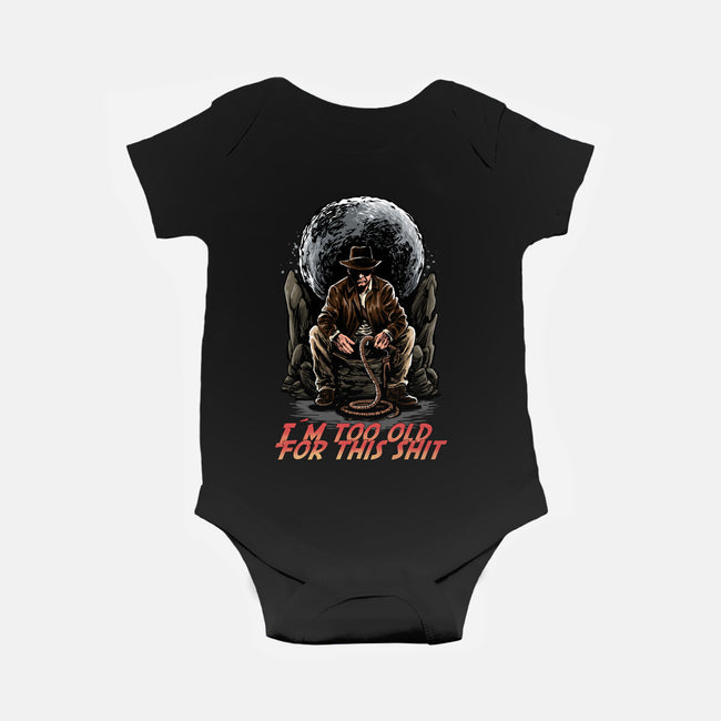 Indy Is Too Old-Baby-Basic-Onesie-zascanauta