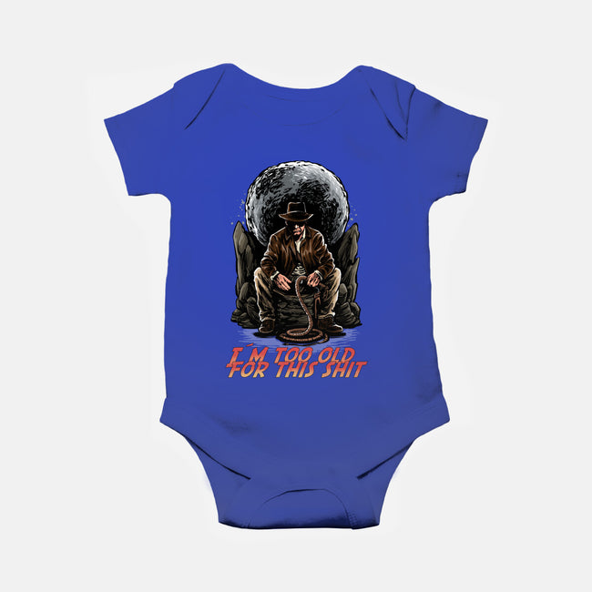 Indy Is Too Old-Baby-Basic-Onesie-zascanauta