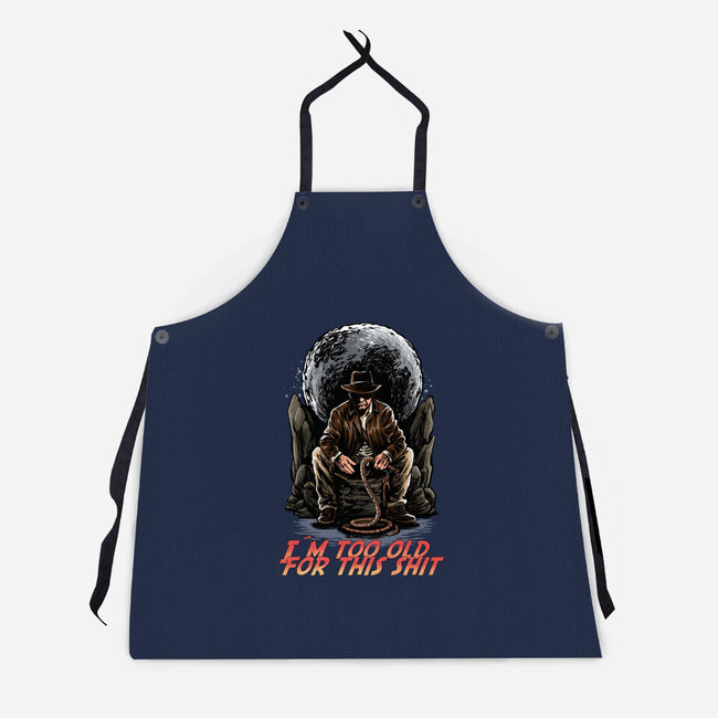 Indy Is Too Old-Unisex-Kitchen-Apron-zascanauta
