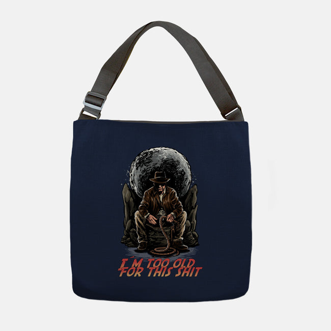 Indy Is Too Old-None-Adjustable Tote-Bag-zascanauta