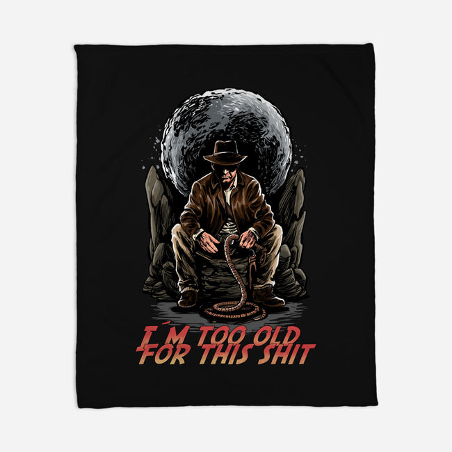 Indy Is Too Old-None-Fleece-Blanket-zascanauta