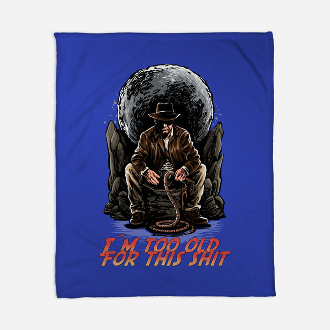 Indy Is Too Old-None-Fleece-Blanket-zascanauta