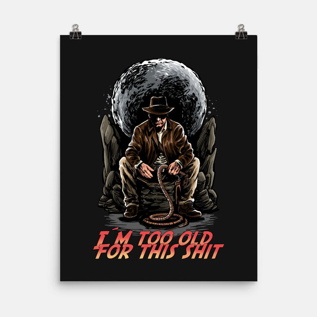 Indy Is Too Old-None-Matte-Poster-zascanauta