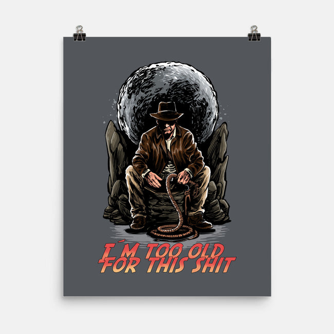 Indy Is Too Old-None-Matte-Poster-zascanauta