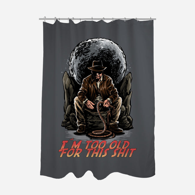 Indy Is Too Old-None-Polyester-Shower Curtain-zascanauta