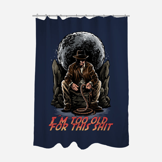 Indy Is Too Old-None-Polyester-Shower Curtain-zascanauta