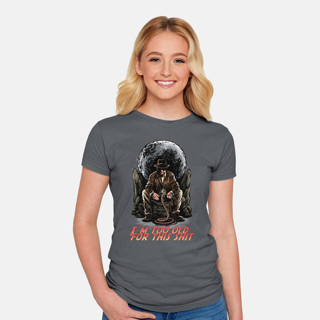 Indy Is Too Old-Womens-Fitted-Tee-zascanauta