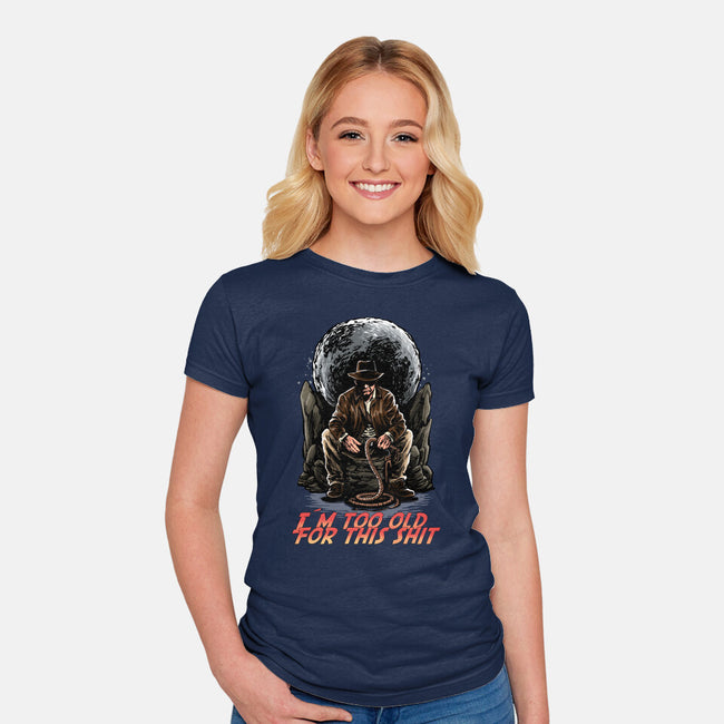 Indy Is Too Old-Womens-Fitted-Tee-zascanauta