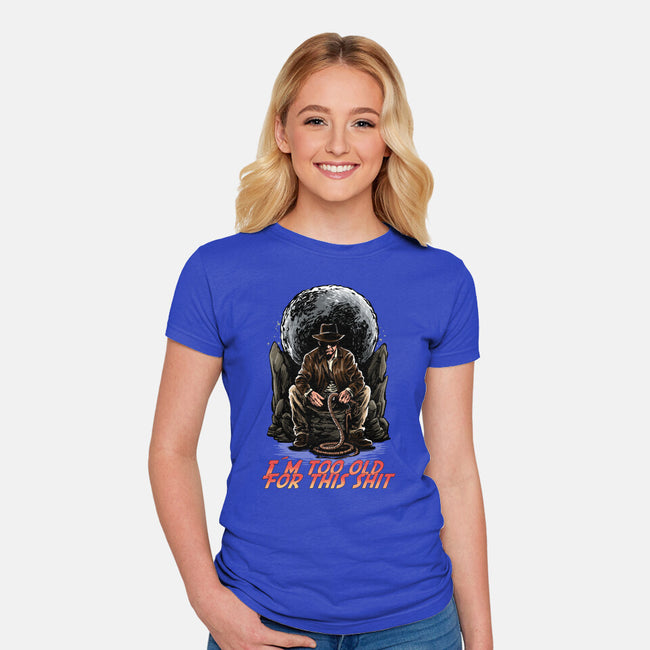 Indy Is Too Old-Womens-Fitted-Tee-zascanauta