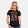 Christmas Hat-Womens-Fitted-Tee-fanfabio