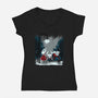 Hollownest Holiday-Womens-V-Neck-Tee-rmatix