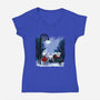 Hollownest Holiday-Womens-V-Neck-Tee-rmatix