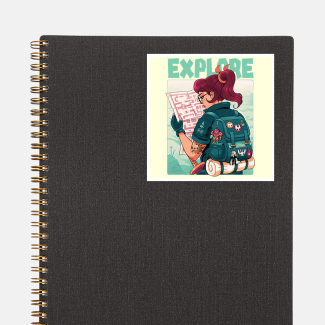 Explore-None-Glossy-Sticker-Bruno Mota