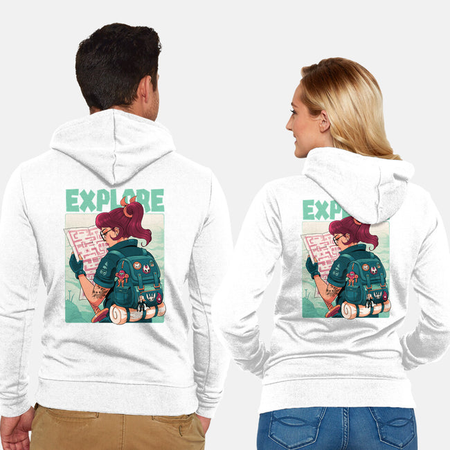 Explore-Unisex-Zip-Up-Sweatshirt-Bruno Mota