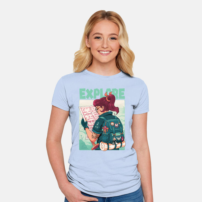 Explore-Womens-Fitted-Tee-Bruno Mota