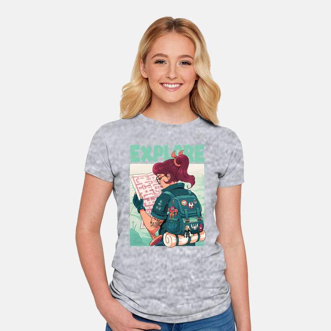 Explore-Womens-Fitted-Tee-Bruno Mota
