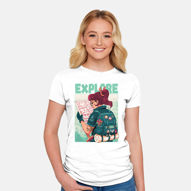 Explore-Womens-Fitted-Tee-Bruno Mota