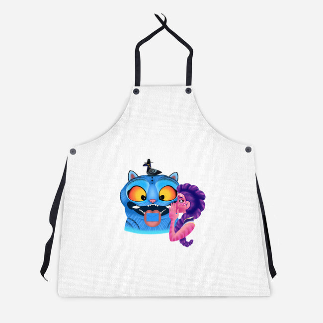 Are You A Good Demon Hunter-Unisex-Kitchen-Apron-DrawnByBryan