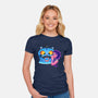 Are You A Good Demon Hunter-Womens-Fitted-Tee-DrawnByBryan
