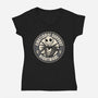 Emotional Support Nightmare-Womens-V-Neck-Tee-turborat14