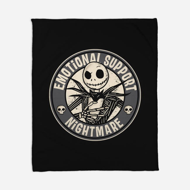 Emotional Support Nightmare-None-Fleece-Blanket-turborat14
