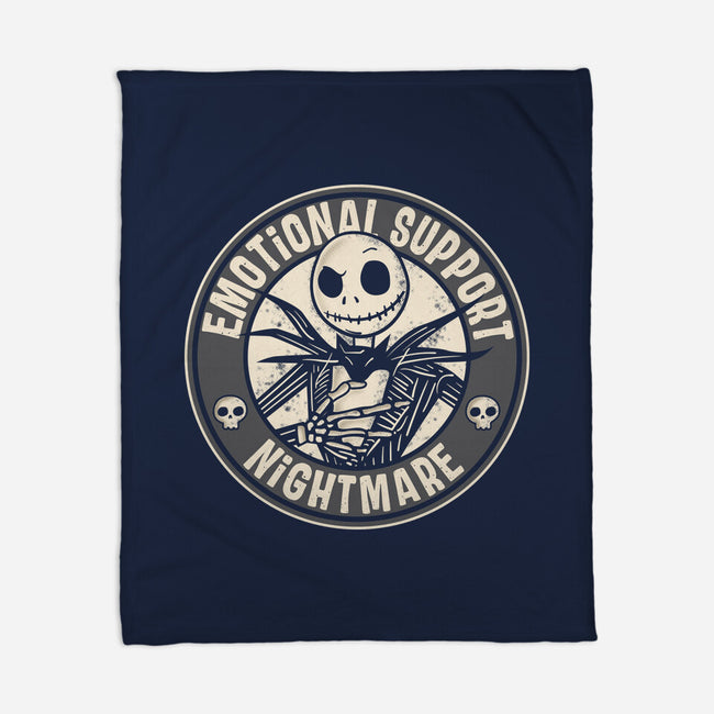 Emotional Support Nightmare-None-Fleece-Blanket-turborat14