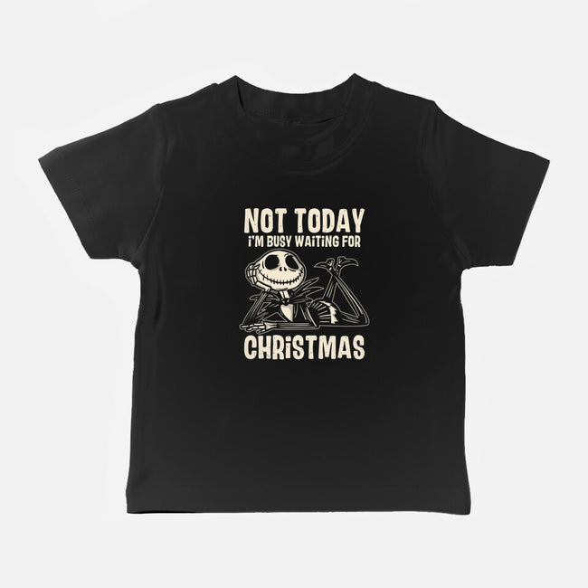 Busy Waiting For Christmas-Baby-Basic-Tee-turborat14