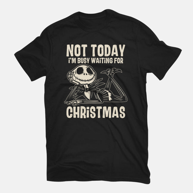 Busy Waiting For Christmas-Womens-Fitted-Tee-turborat14