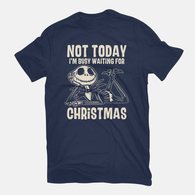 Busy Waiting For Christmas-Womens-Basic-Tee-turborat14