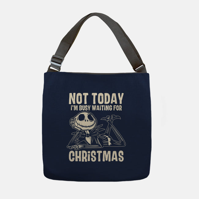 Busy Waiting For Christmas-None-Adjustable Tote-Bag-turborat14