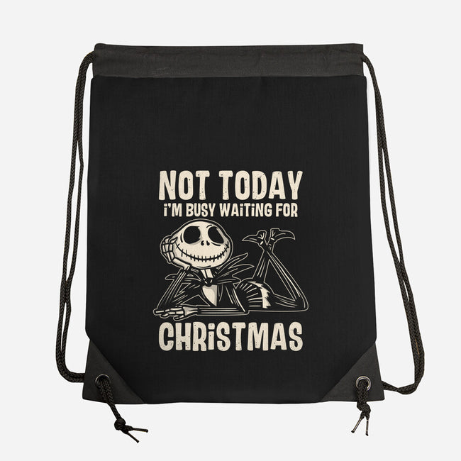 Busy Waiting For Christmas-None-Drawstring-Bag-turborat14