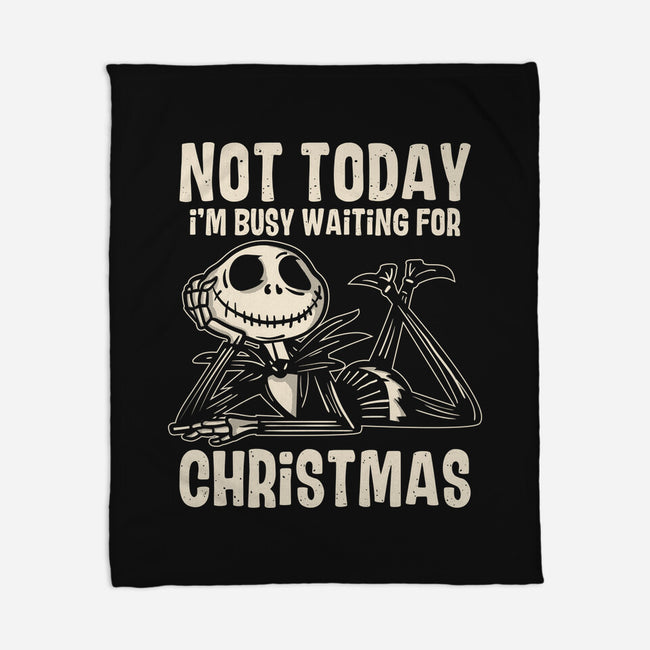 Busy Waiting For Christmas-None-Fleece-Blanket-turborat14