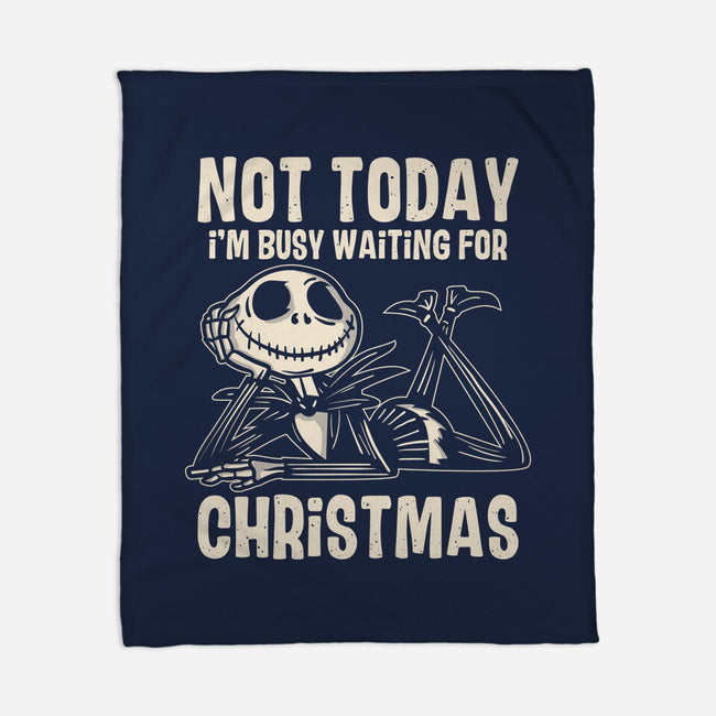 Busy Waiting For Christmas-None-Fleece-Blanket-turborat14