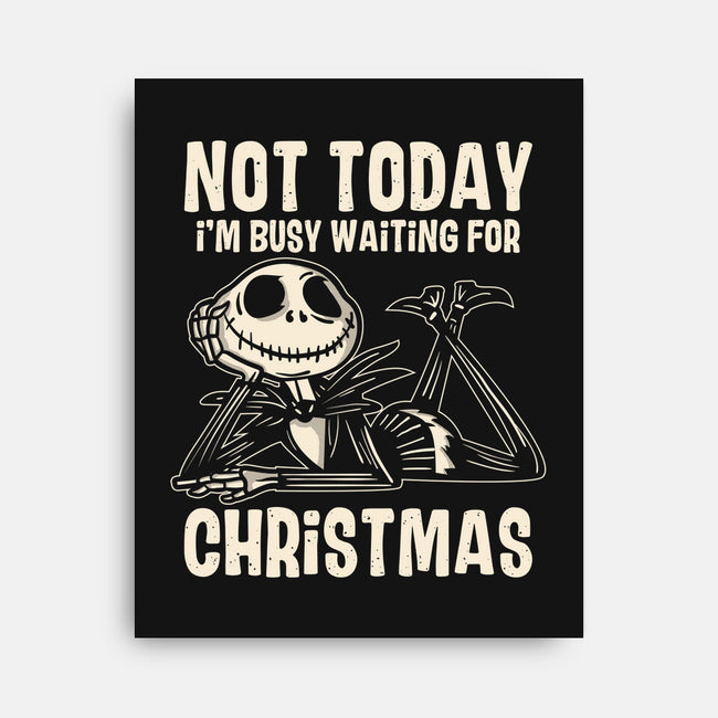 Busy Waiting For Christmas-None-Stretched-Canvas-turborat14