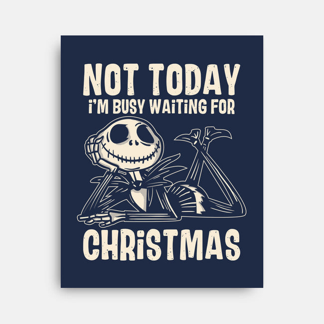 Busy Waiting For Christmas-None-Stretched-Canvas-turborat14