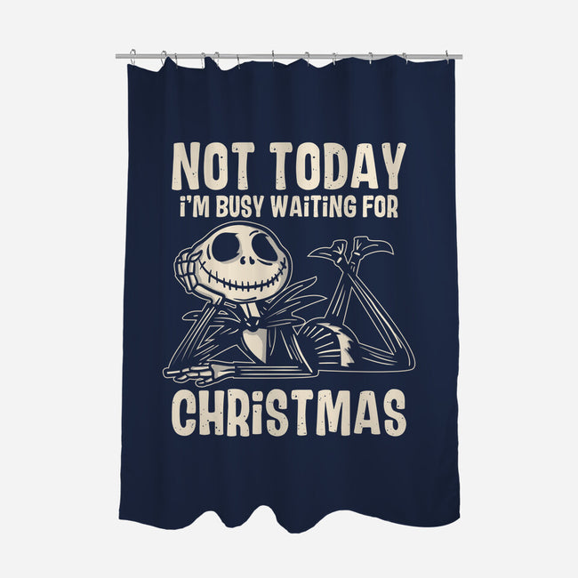Busy Waiting For Christmas-None-Polyester-Shower Curtain-turborat14