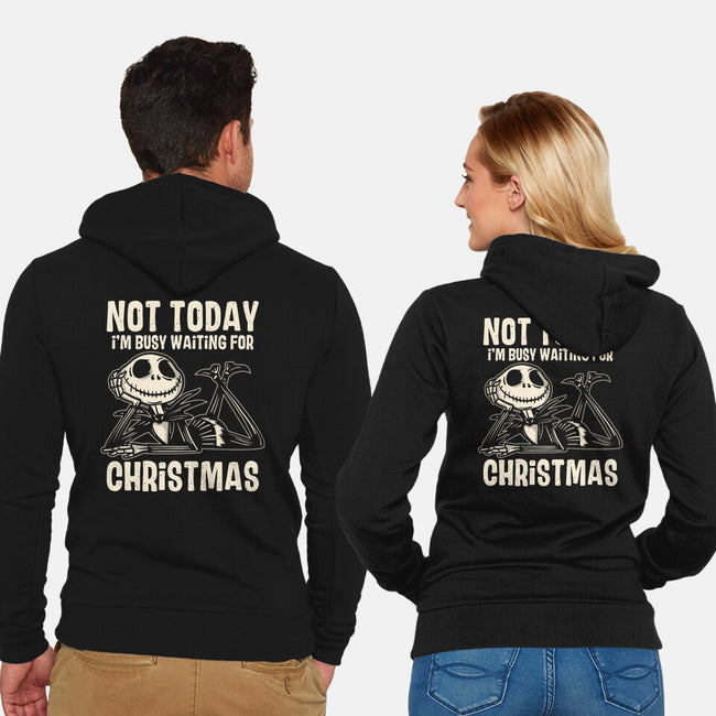 Busy Waiting For Christmas-Unisex-Zip-Up-Sweatshirt-turborat14