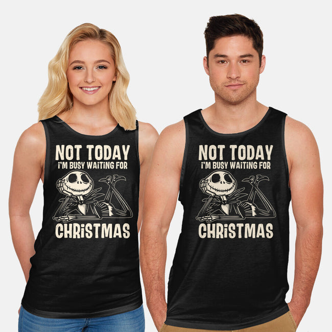 Busy Waiting For Christmas-Unisex-Basic-Tank-turborat14