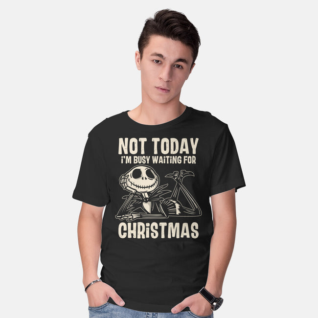Busy Waiting For Christmas-Mens-Basic-Tee-turborat14