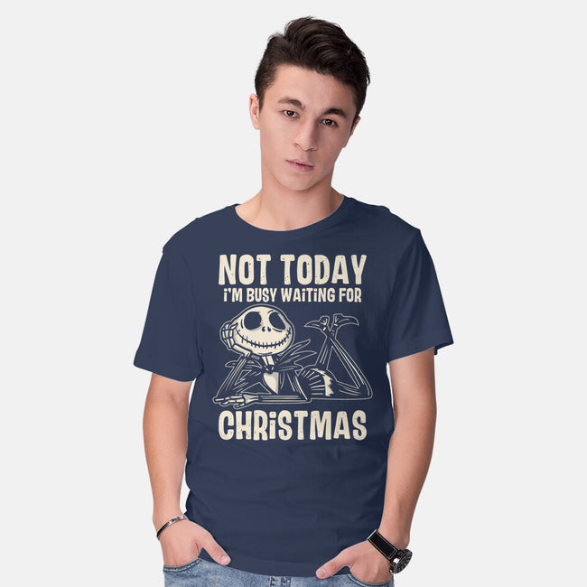 Busy Waiting For Christmas-Mens-Basic-Tee-turborat14