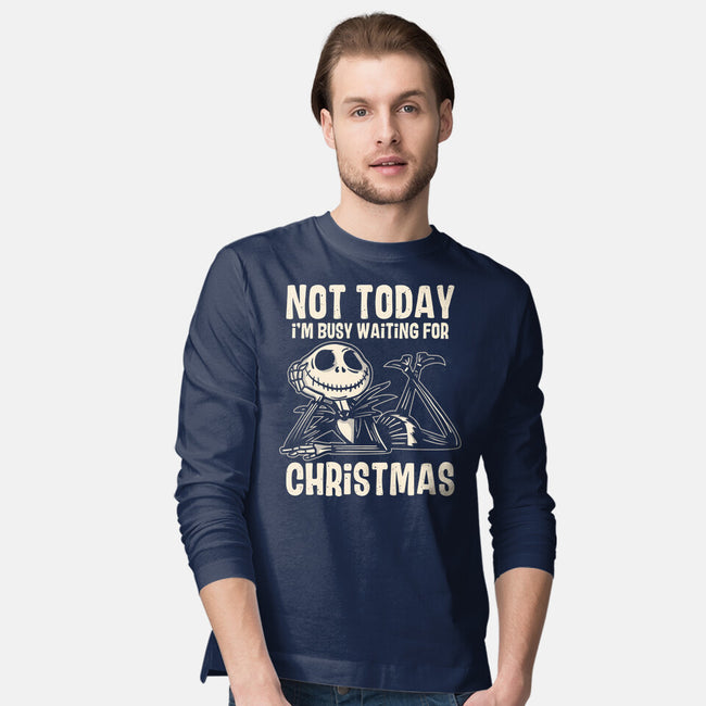 Busy Waiting For Christmas-Mens-Long Sleeved-Tee-turborat14