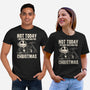 Busy Waiting For Christmas-Unisex-Basic-Tee-turborat14