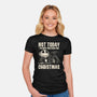 Busy Waiting For Christmas-Womens-Fitted-Tee-turborat14