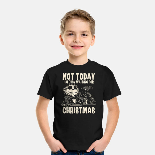 Busy Waiting For Christmas-Youth-Basic-Tee-turborat14