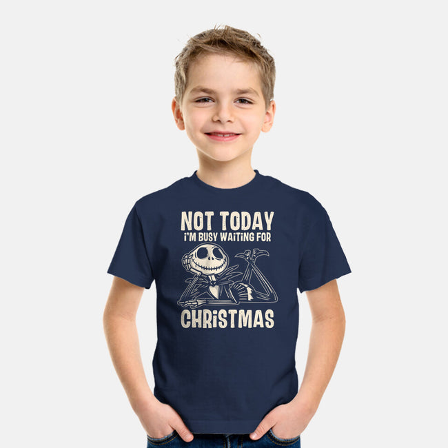 Busy Waiting For Christmas-Youth-Basic-Tee-turborat14