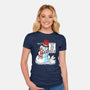 Snow Feeling-Womens-Fitted-Tee-imisko