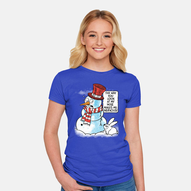 Snow Feeling-Womens-Fitted-Tee-imisko