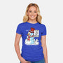 Snow Feeling-Womens-Fitted-Tee-imisko